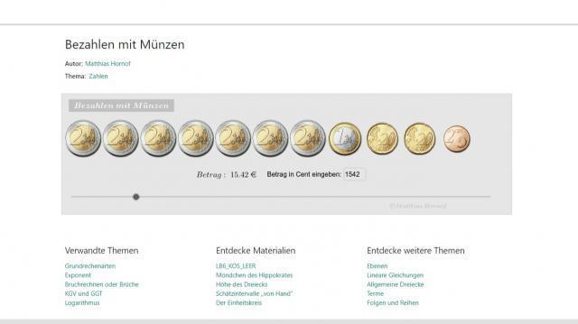 Bezahlen mit Münzen Bild: Bezahlen mit Münzen