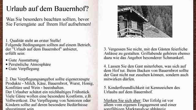 Urlaub auf dem Bauernhof Bild: Urlaub auf dem Bauernhof